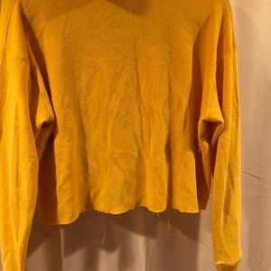 Hollister yellow Crop top